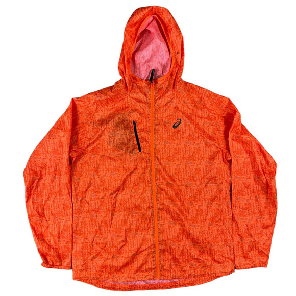 Asics Motion Protect Orange Windbreaker‎ Women Jacket Size 2XL - Picture 1 of 7